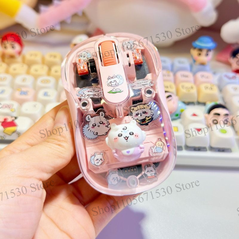 Kawaii Tech Accessories - Kawaii Chiikawa Transparent Kurimujji Usagi Wireless