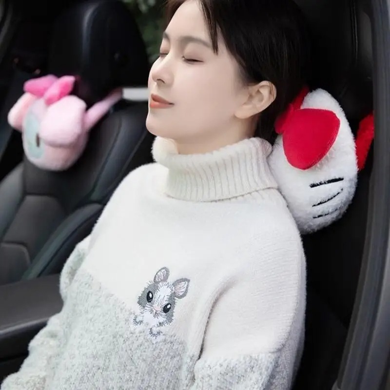 Sanrio Car Headrest Neck Pillo - Kawaii Tech Accessories ulasan dan harga