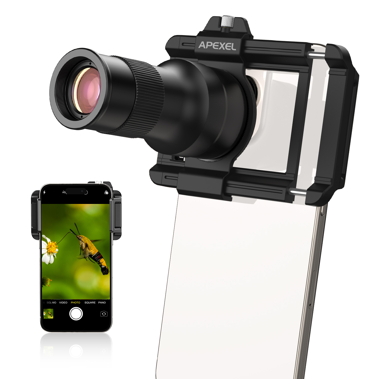 APEXEL 2in1 Telephoto Macro Le - Mobile Tech Accessories ulasan dan harga