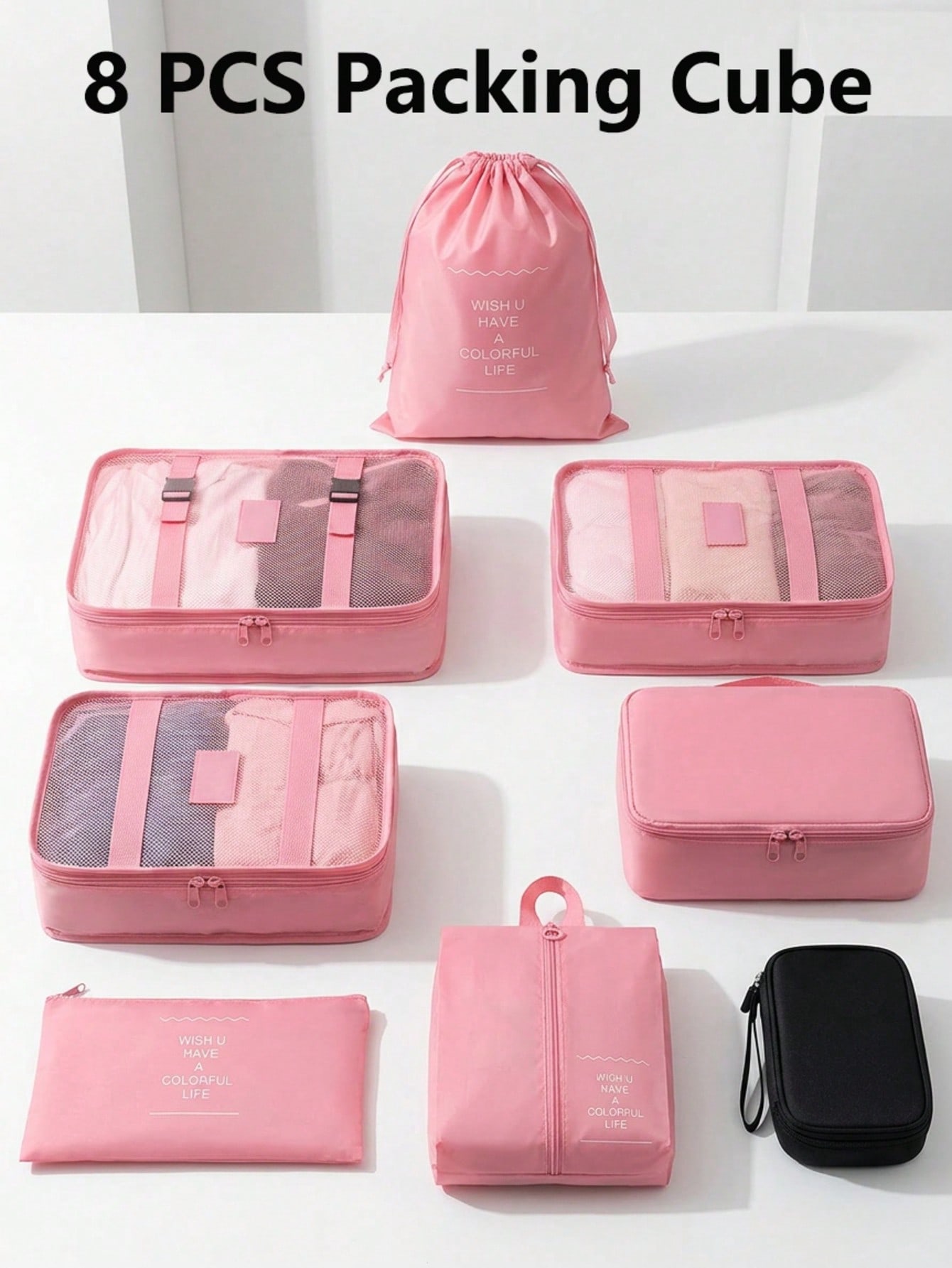 Set Packing Cubes& Travel Cabl - Tech Accessories Case ulasan dan harga