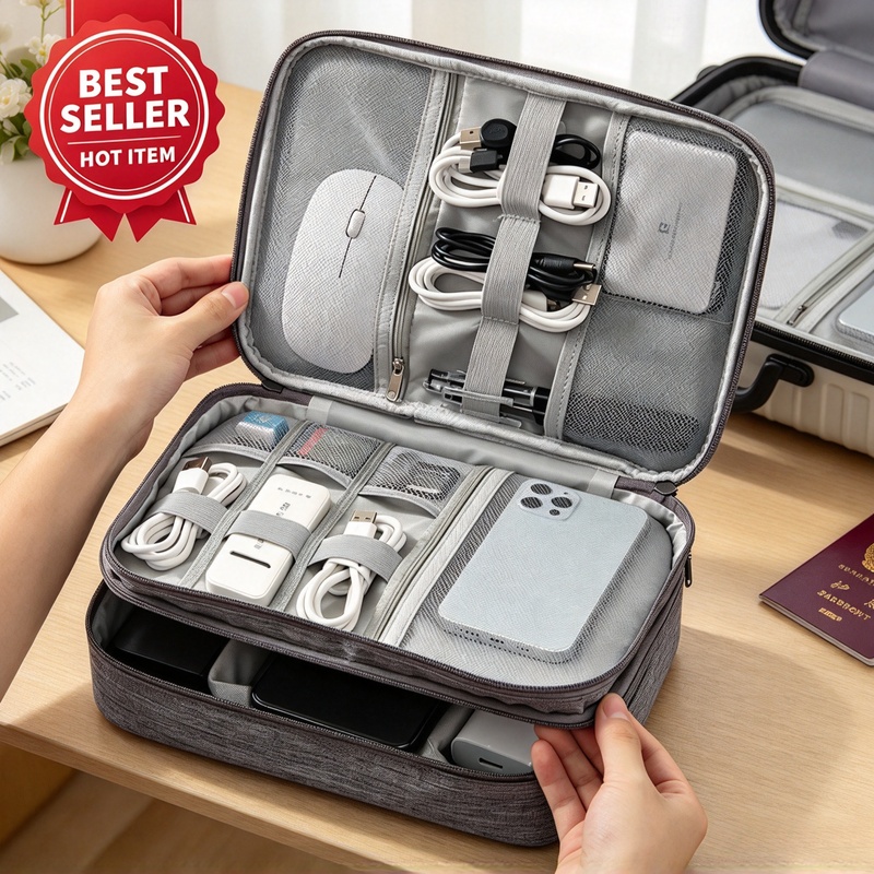 Portable Waterproof Electronic - Tech Accessories Case ulasan dan harga