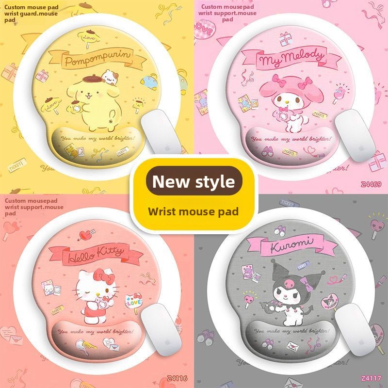 Cute Character Wrist Mouse Pad - Kawaii Tech Accessories ulasan dan harga