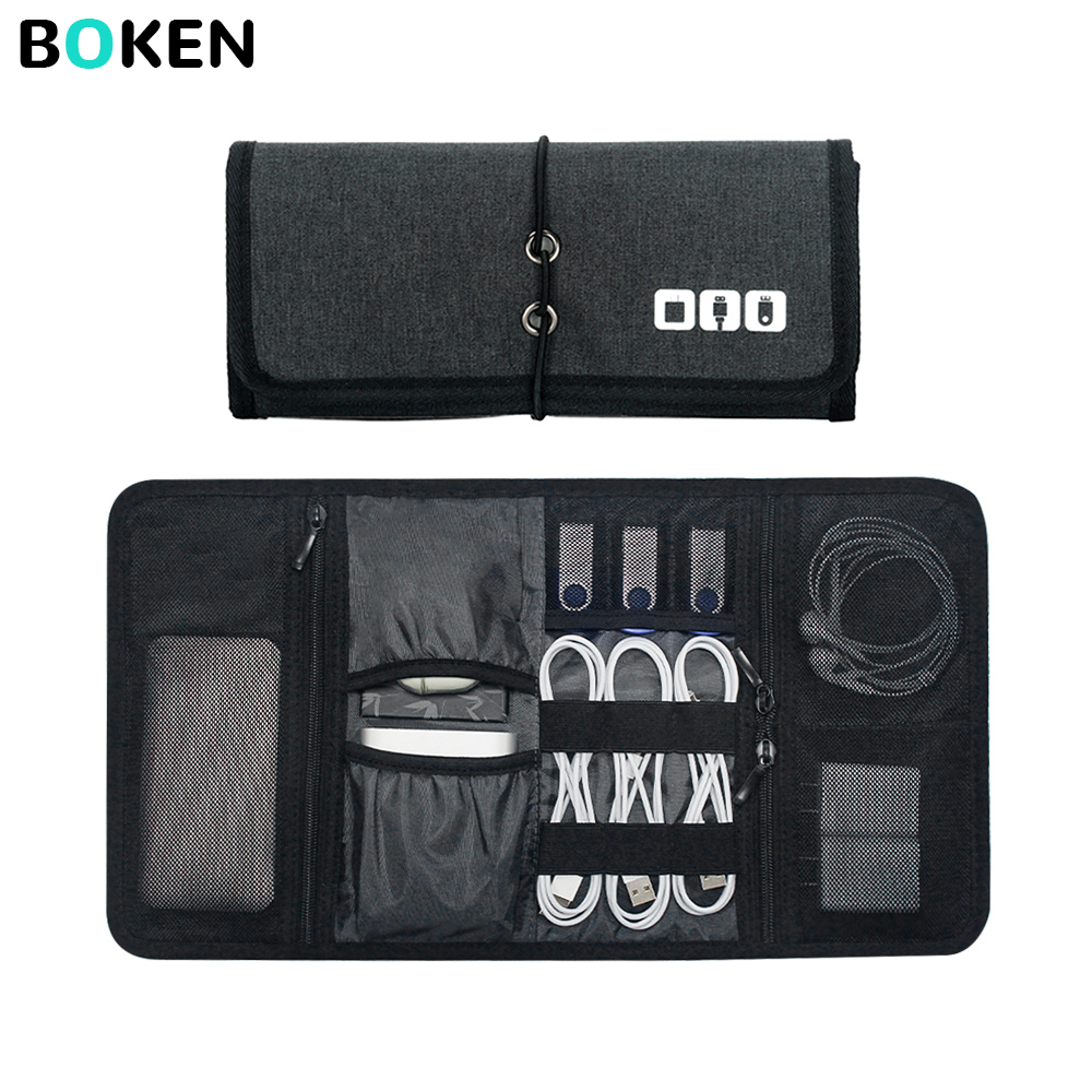 Tech Organizer Bag Cable Stora - Tech Accessories Travel Organizer Pouch ulasan dan harga