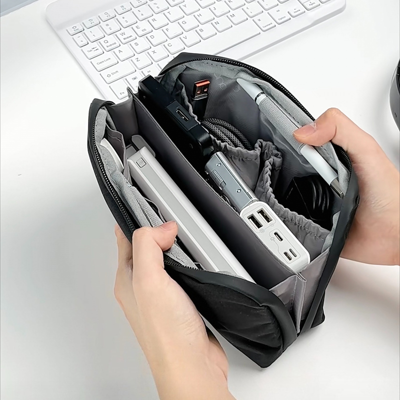 Shell Shape Cable Organizer La - Tech Accessories Travel Organizer Pouch ulasan dan harga