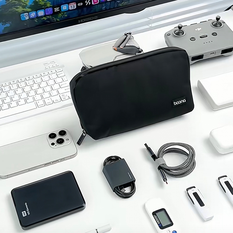 Shell Shape Cable Organizer La - Tech Accessories Travel Organizer Pouch ulasan dan harga