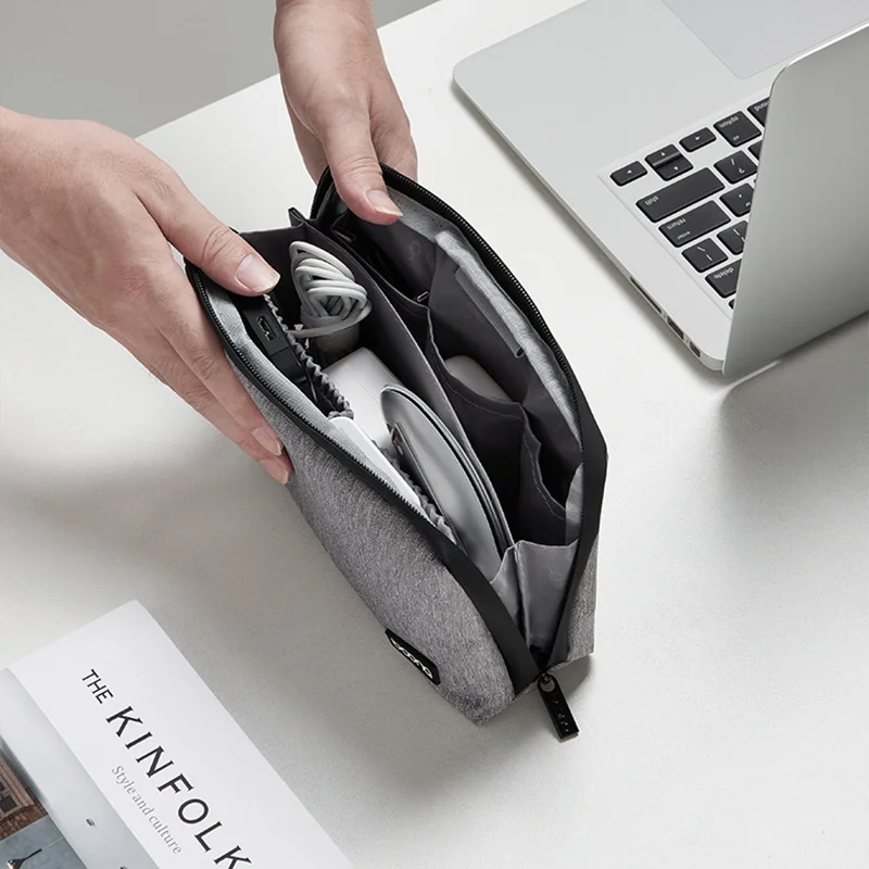 Shell Shape Cable Organizer La - Tech Accessories Travel Organizer Pouch ulasan dan harga